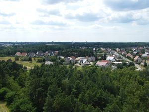 Blick über Merzdorf nach Cottbus